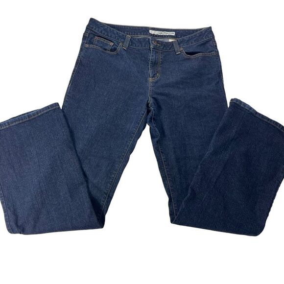 DKNY SoHo Jeans Women’s Size 16 Long Midrise Bootcut Blue - Picture 1 of 10